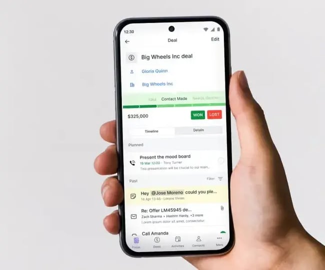 crm app, pipedrive